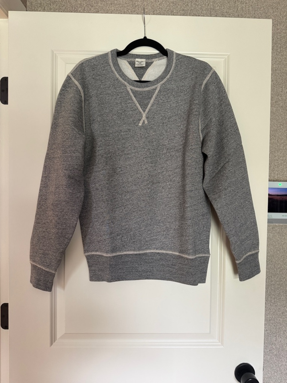 J. Crew Men's Heather Gray Crewneck Sweatshirt